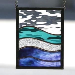 Stained glass Ocean Suncatcher